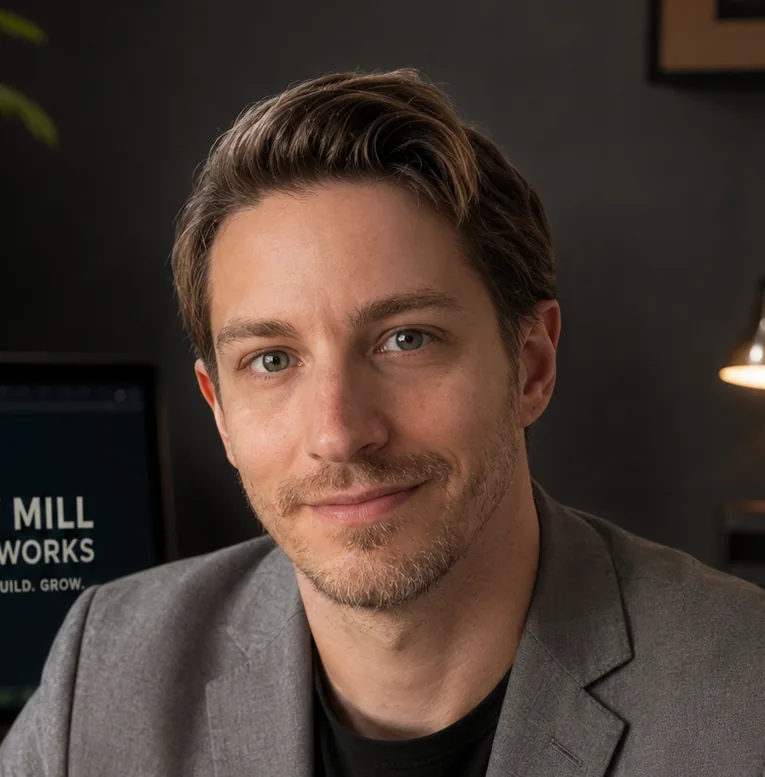 Portrait of Daniel, founder of Saw Mill Web Works